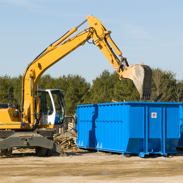 are there any restrictions on where a residential dumpster can be placed in Owasco